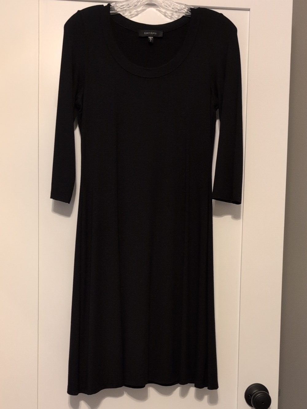Karen Kane Black Scoop-Neck A-line Dress